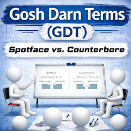 Gosh Darn Term - Spotface vs. Counterbore